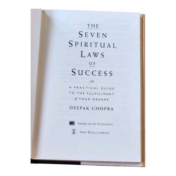 The Seven Spiritual Laws of Success by Deepak Chopra 1994 Hardcover Dust Jacket - Picture 3 of 11